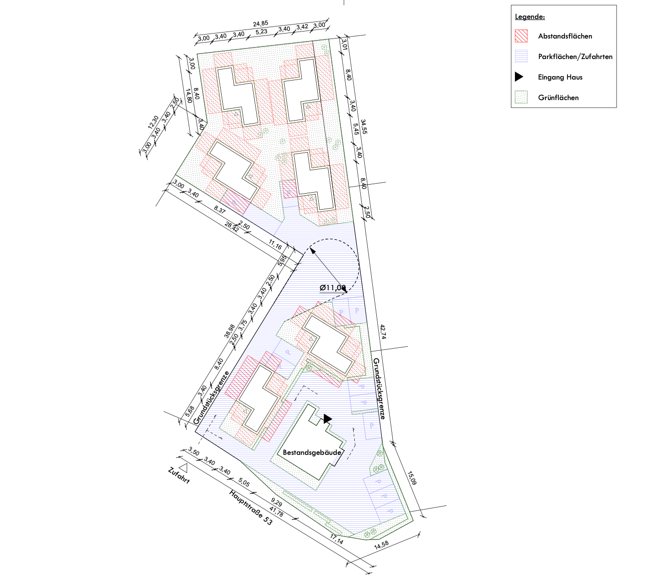 Lageplan Greffen